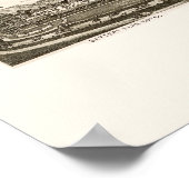 Asheville, NC Panorama Karte - 1891 Poster (Ecke)