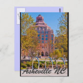 Asheville NC Postkarte (Vorne/Hinten)