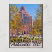 Asheville NC Postkarte (Vorderseite)