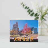 Asheville NC Postkarte (Stehend Vorderseite)