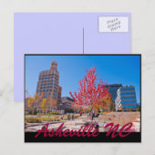 Asheville NC Postkarte (Vorne/Hinten)