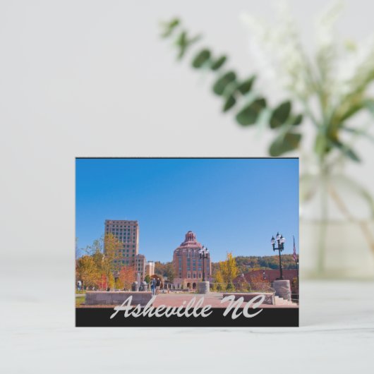 Asheville NC Postkarte (Stehend Vorderseite)