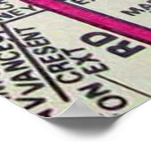 Asheville, NC Vintag Map Poster (Ecke)