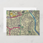 Asheville, NC Vintage Karte (Vorne/Hinten)