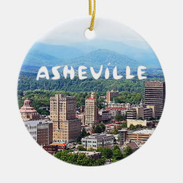 Asheville, North Carolina, Asheville Christmas Keramik Ornament