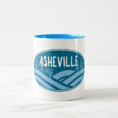Asheville North Carolina Außenbereich Zweifarbige Tasse (Mittel)