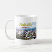 ASHEVILLE, NORTH CAROLINA Bier-Stadt USA Kaffeetasse (Links)