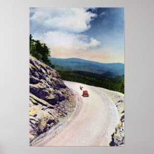 Asheville-North Carolina-blaue Ridge-Allee Poster