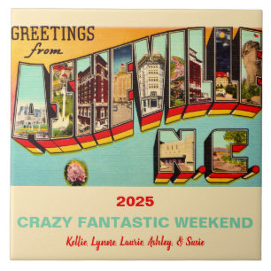 Asheville North Carolina Erinnerungskachel Fliese