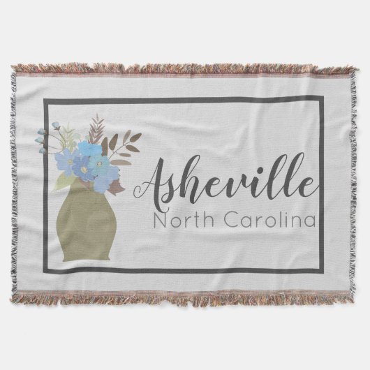 Asheville, North Carolina gepaarter Schriftart Mod Decke (Vorderseite)