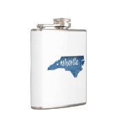 Asheville North Carolina Holzkörner Flachmann (Rechts)