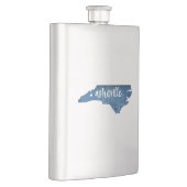 Asheville North Carolina Holzkörner Flachmann (Rechts)