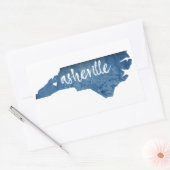 Asheville North Carolina Holzkörner Rechteckiger Aufkleber (Umschlag)