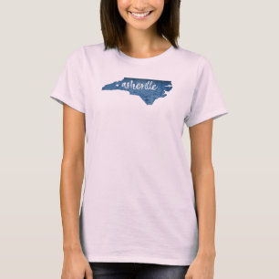 Asheville North Carolina Holzkörner T-Shirt