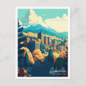 Asheville North Carolina Jahrgangsreise Postkarte (Vorderseite)