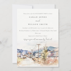 Asheville, North Carolina Landschaft Engagement Einladung