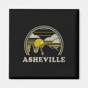 Asheville North Carolina Nc T-Shirt Vintage Wander Magnet