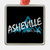 Asheville North Carolina Ornament Aus Metall (Vorne)
