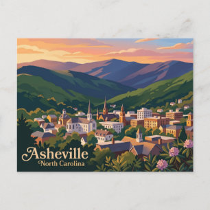 Asheville North Carolina Postkarte