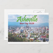 ASHEVILLE, NORTH CAROLINA POSTKARTE (Vorne/Hinten)