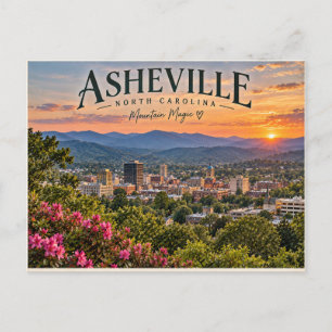 Asheville North Carolina Postkarte