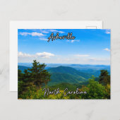 Asheville North Carolina Postkarte (Vorne/Hinten)