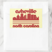 Asheville, North Carolina Rechteckiger Aufkleber (Tasche)