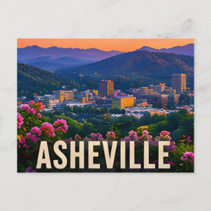 Asheville North Carolina Reise Geschenk Postkarte
