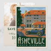 Asheville, North Carolina | SAVE THE DATE - FOTO (Vorne/Hinten)