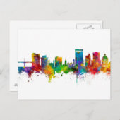 Asheville North Carolina Skyline Postkarte (Vorne/Hinten)