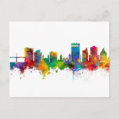Asheville North Carolina Skyline Postkarte (Vorderseite)