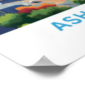 Asheville North Carolina Travel Print Poster (Ecke)