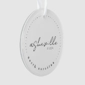 Asheville North Carolina Travel USA Simple Ornament (Vorderseite)