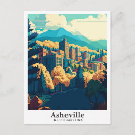 Asheville North Carolina Vintag Postkarte