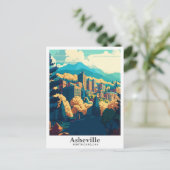 Asheville North Carolina Vintag Postkarte (Stehend Vorderseite)