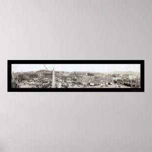Asheville Pack Square Foto 1910 Poster