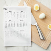 Asheville Ukulele Society 2023 Kalender Geschirrtuch (Viertel Falte)