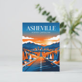 Asheville USA Postkarte (Stehend Vorderseite)