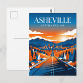 Asheville USA Postkarte (Vorne/Hinten)