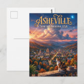 Asheville USA Postkarte (Vorne/Hinten)