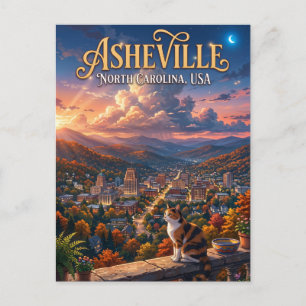 Asheville USA Postkarte