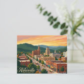Asheville USA Postkarte (Stehend Vorderseite)