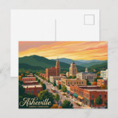 Asheville USA Postkarte (Vorne/Hinten)