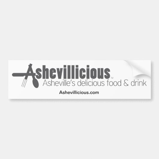 Ashevillicious Autoaufkleber (Vorne)