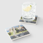 Ashford Castle, Cong, Mayo, Irland, irischer Unter Steinuntersetzer (Seitenansicht)