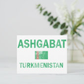 Ashgabat Turkmenistan Designs Postkarte (Stehend Vorderseite)