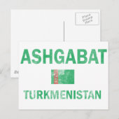 Ashgabat Turkmenistan Designs Postkarte (Vorne/Hinten)