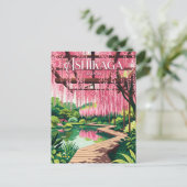Ashikaga Blumenpark Japan Postkarte (Stehend Vorderseite)