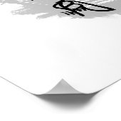 Ashikaga Yoshiteru Sword Shogun Calligraphie Poster (Ecke)