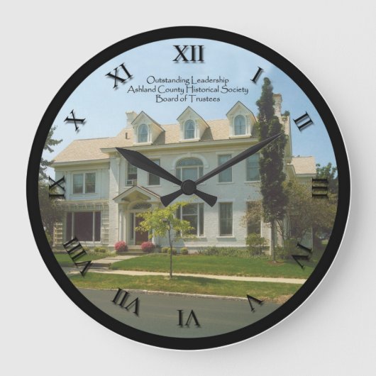 Ashland County Historical Society Clock - Trustee Große Wanduhr (Vorderseite)
